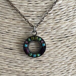 Vintage Circular Firefly Necklace
